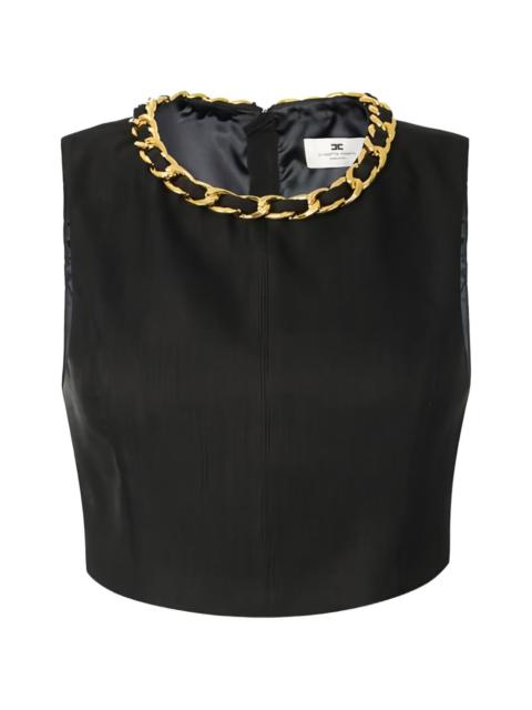 ELISABETTA FRANCHI jewel chain cropped top