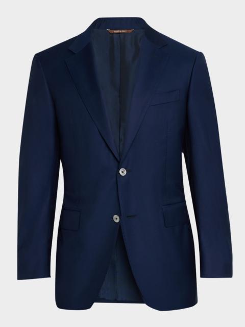 Canali Men's Solid 150s Wool Twill Blazer