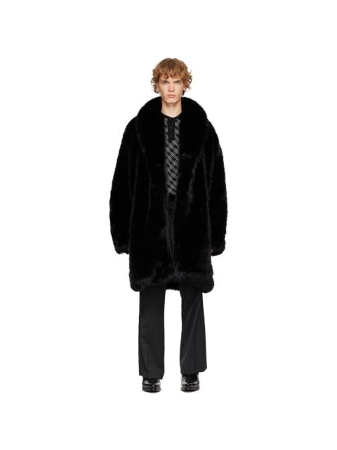 ERNEST W. BAKER Black Faux-Fur Coat