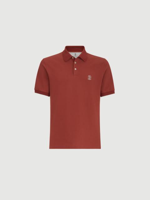 Brunello Cucinelli Cotton piqué polo shirt with logo
