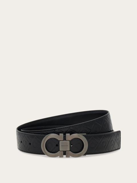 Reversible and adjustable Gancini belt