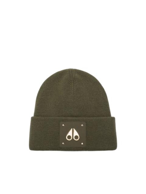 MOOSE KNUCKLES Gold Series Icon-logo beanie hat