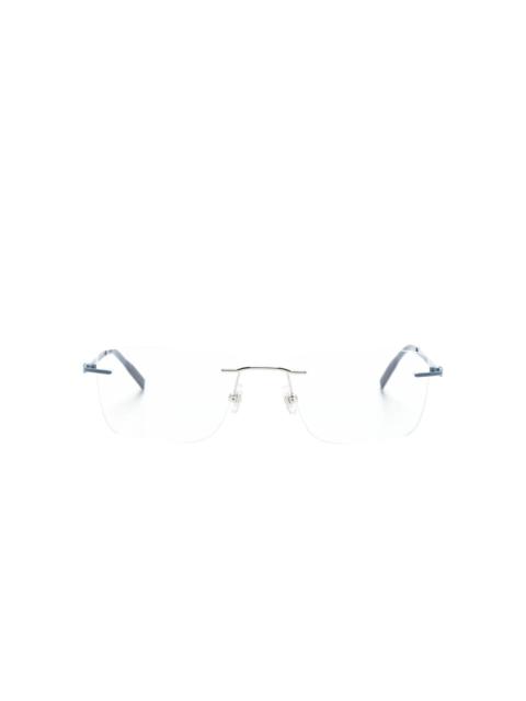 Montblanc rimless rectangle-frame glasses