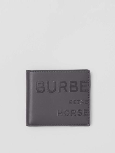 Burberry Horseferry Print Leather International Bifold Wallet
