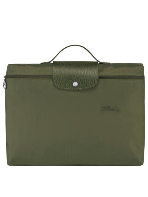 Longchamp Le Pliage Green S Briefcase Forest - Recycled canvas