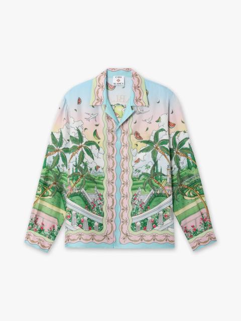 CASABLANCA Multicolour Laduree x Casablanca Long Sleeve Silk Shirt | Casablanca Paris