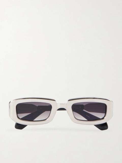 JACQUES MARIE MAGE Ryder Rectangular-frame Titanium Sunglasses