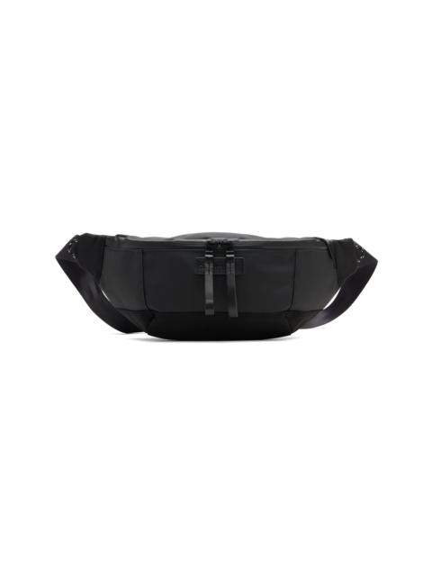 master-piece Black Slick Waist Belt Bag