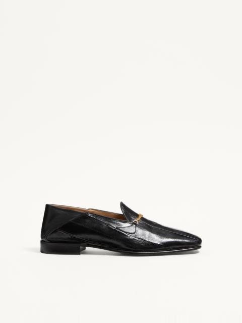 Valentino JIGGIE LOAFER IN EEL SKIN AND NAPPA LEATHER