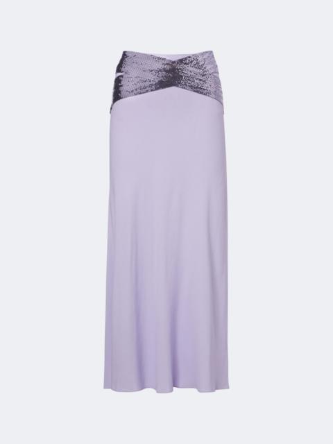 rabanne Chainmail crêpe midi skirt