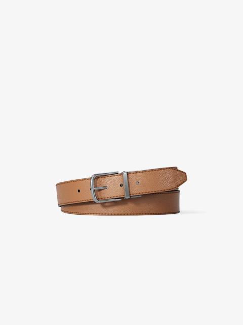 MICHAEL KORS Pebbled Leather Belt