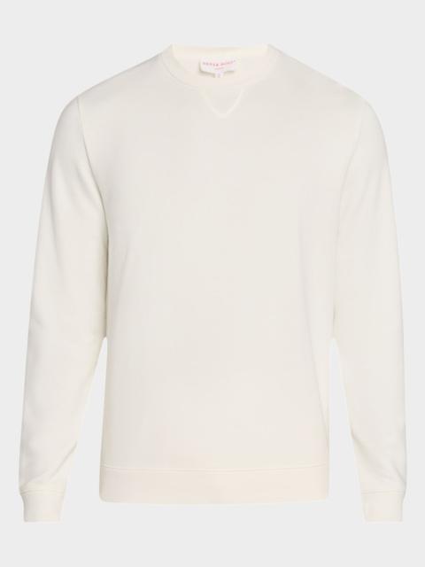 Derek Rose Men's Quinn Cotton-Modal Loopback Crewneck Sweatshirt