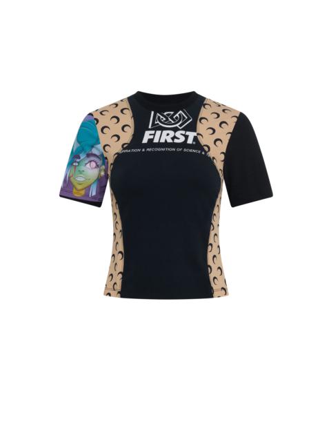 Marine Serre Regenerated Graphic T-shirt Baby Fit T-shirt