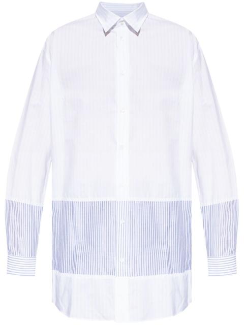 MM6 Maison Margiela striped panelled shirt