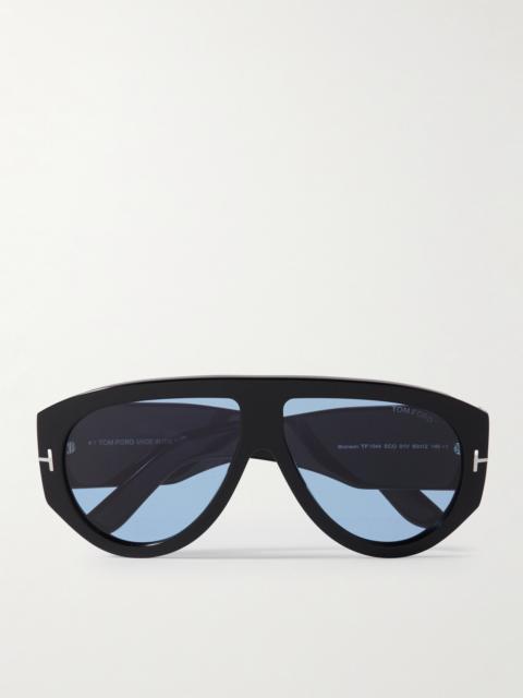 TOM FORD Bronson Aviator-style Acetate Sunglasess
