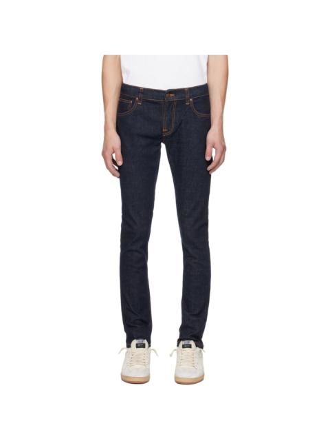 Indigo Tight Terry Jeans