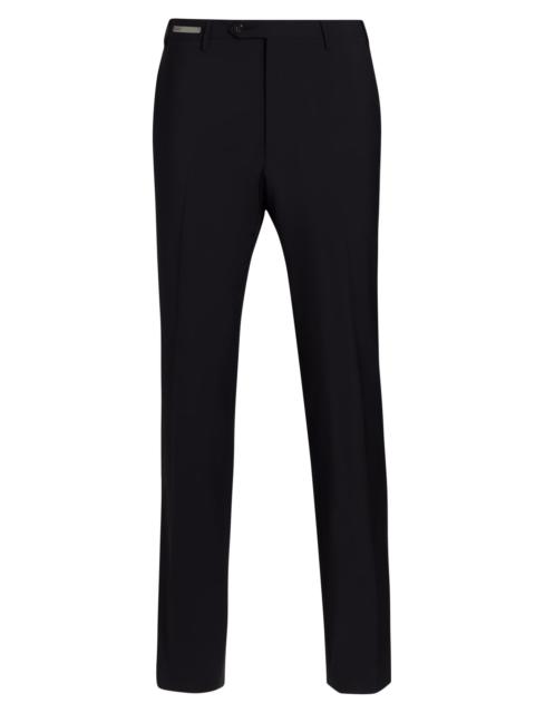 CORNELIANI Men's Stretch-Wool Straight-Leg Pants - Navy