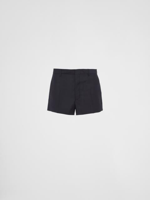 Prada Mohair wool shorts