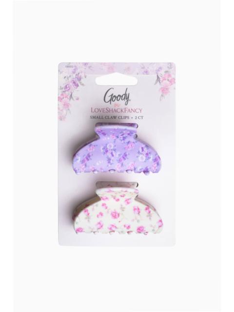 LoveShackFancy Goody x Love Shack Fancy Small Claw Clip - 2ct - Happy Thoughts and Ribbon Rosa