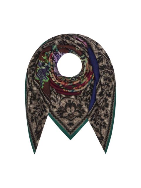 Pierre-Louis Mascia geometric-pattern wool scarf