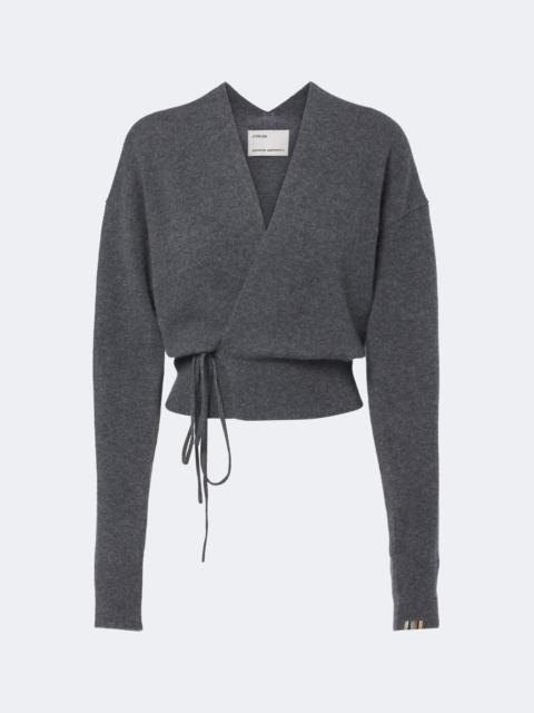 extreme cashmere N°516 Ella cashmere-blend wrap cardigan