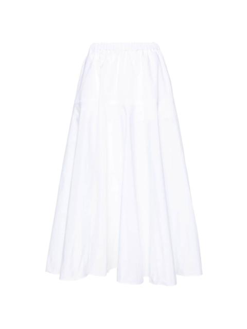 high-waist faille maxi skirt