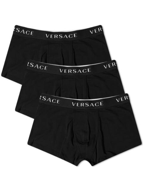 VERSACE Versace Logo Waistband Boxer Trunk - 3 Pack