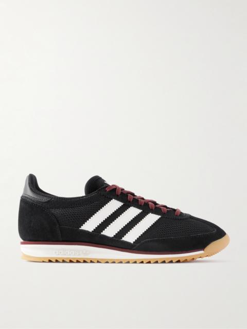 adidas Originals Sl 72 Og Suede And Leather-trimmed Mesh Sneakers