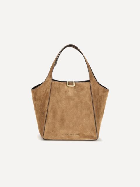 Brunello Cucinelli Small sartorial suede Bucket Bag