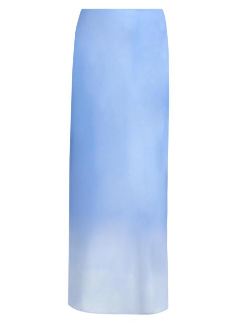 SIGNIFICANT OTHER Women's Sian Ombré Satin Maxi Skirt - Cornflower Mist