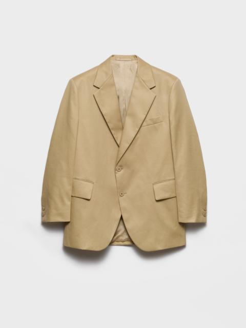 Prada Single-breasted cotton jacket
