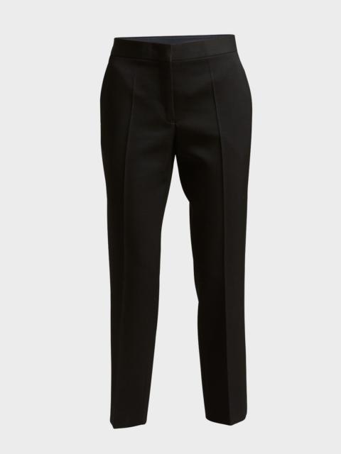 Jil Sander Straight-Leg Ankle Grain De Poudre Trousers