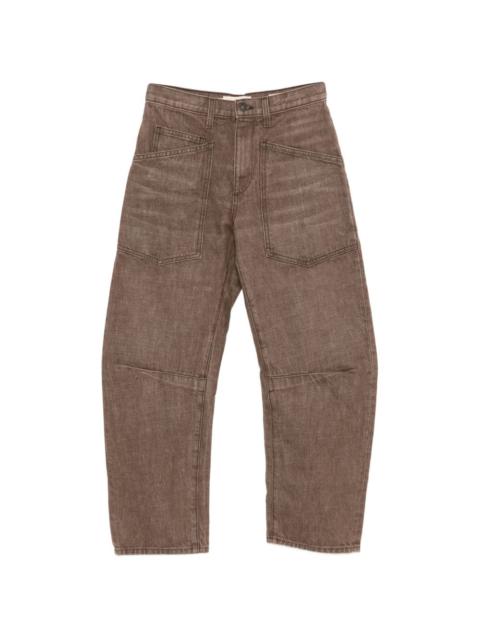 NILI LOTAN Shon curved-leg jeans