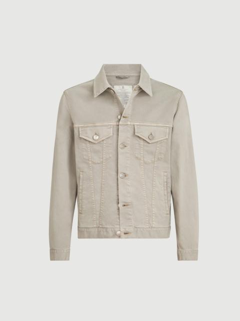 Brunello Cucinelli Garment-dyed four-pocket jacket in comfort cotton lightweight denim
