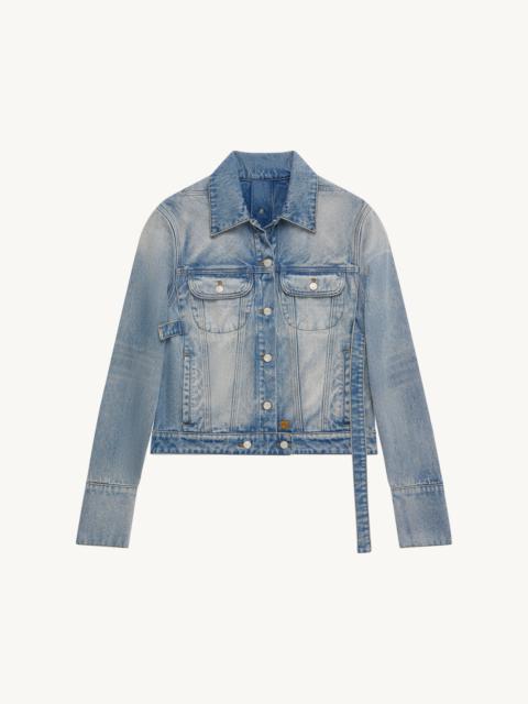 courrèges BI-STYLING LIGHT BLUE DENIM JACKET