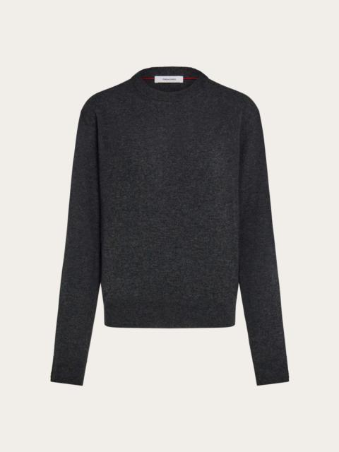 FERRAGAMO Long sleeve knitted top with ribbon detail