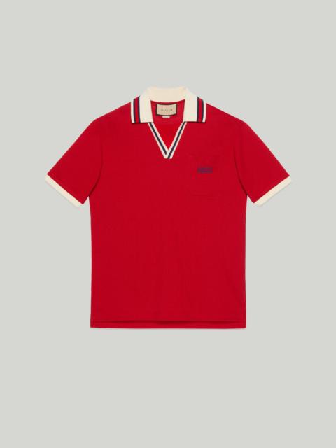 GUCCI Cotton piquet polo shirt