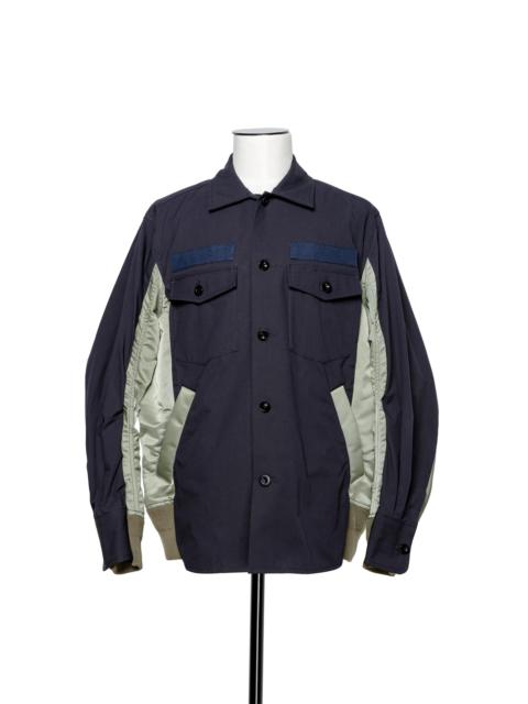 sacai Cotton Oxford x Nylon Twill Shirt