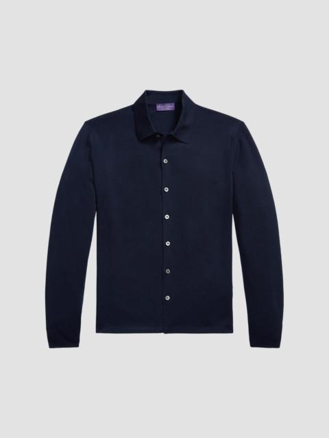 Ralph Lauren Men's Wool Polo Cardigan - Racing Navy
