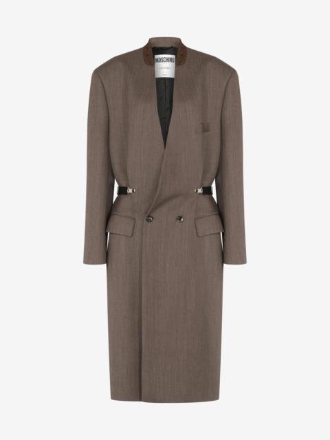 Moschino WOOL CANVAS COAT