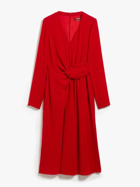 Max Mara MAMMOLA Long draped cady dress