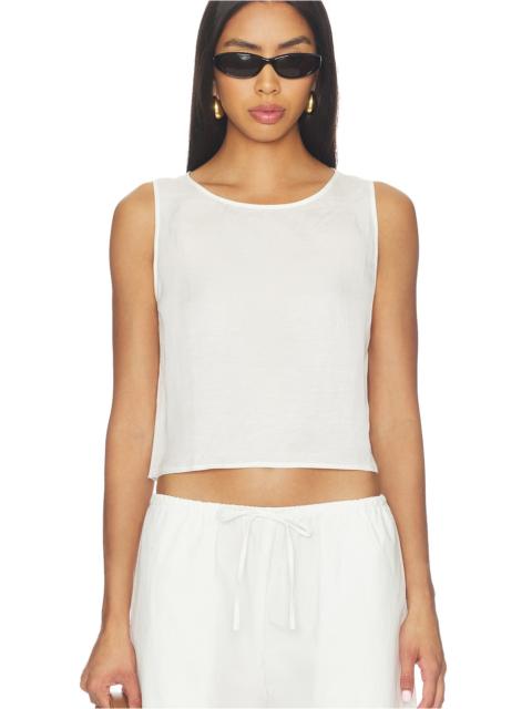 LESET Daniel Crop Sleeveless Crew