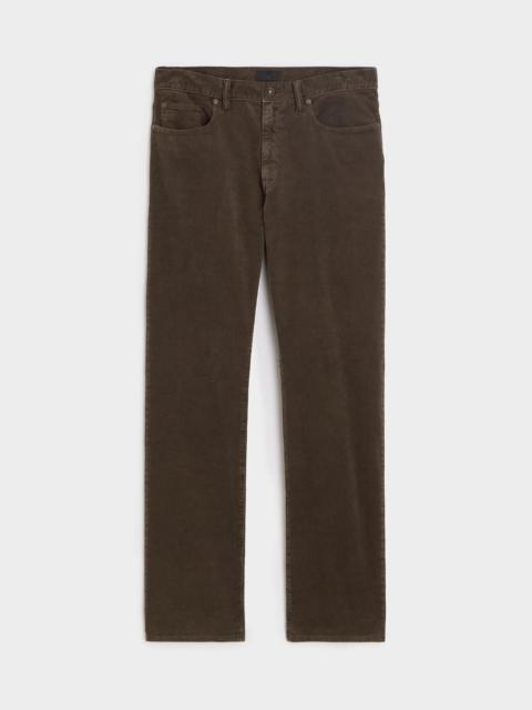 TODD SNYDER Straight Fit 5-Pocket Corduroy Pant