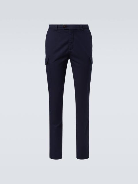 Brunello Cucinelli Cotton-blend slim pants