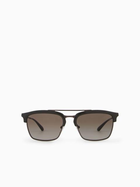 EMPORIO ARMANI Men’s rectangular sunglasses