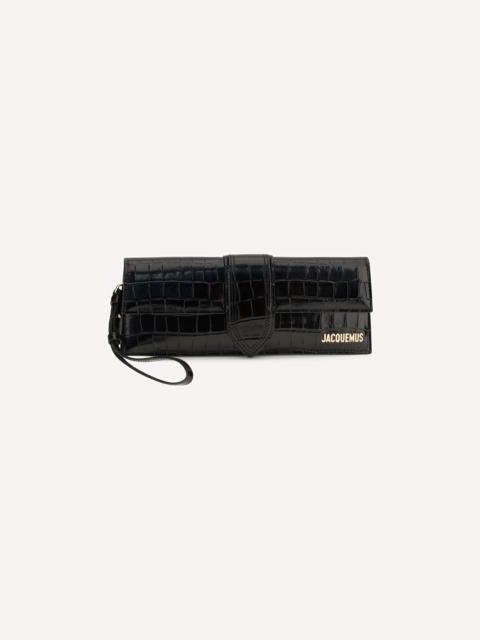 JACQUEMUS Crocodile-effect Bambino Pouch