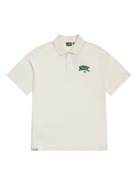 New Balance New Balance Classic Polo Tee 'White Green' 5FD25363-IV