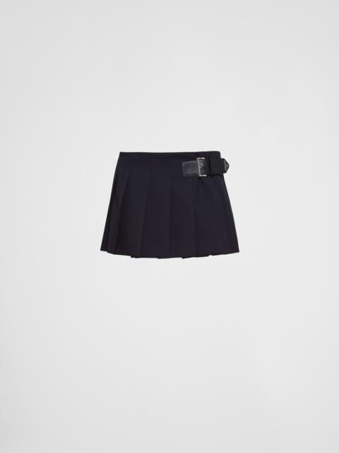 Gabardine miniskirt