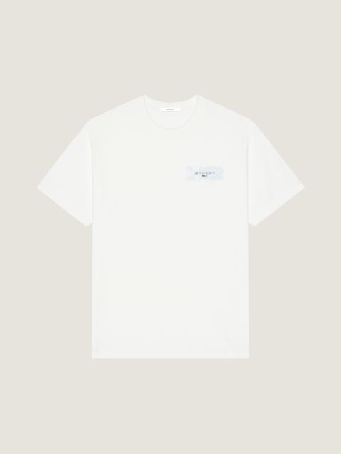 Givenchy T-SHIRT IN COTTON WITH GIVENCHY PARIS PAINT PRINT