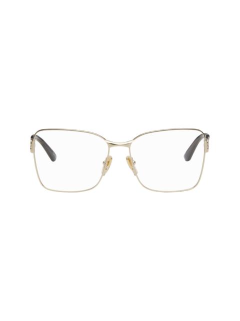 BALENCIAGA Gold Mercury Squared Metal Glasses